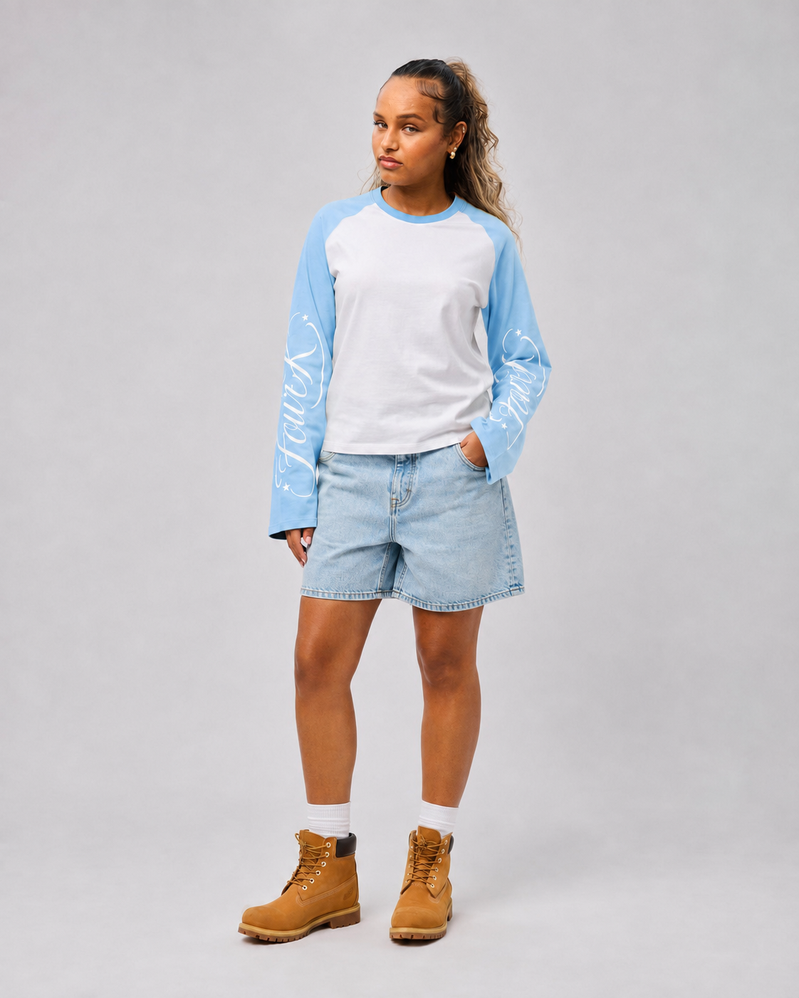 FourK Signature Cropped Longsleeve