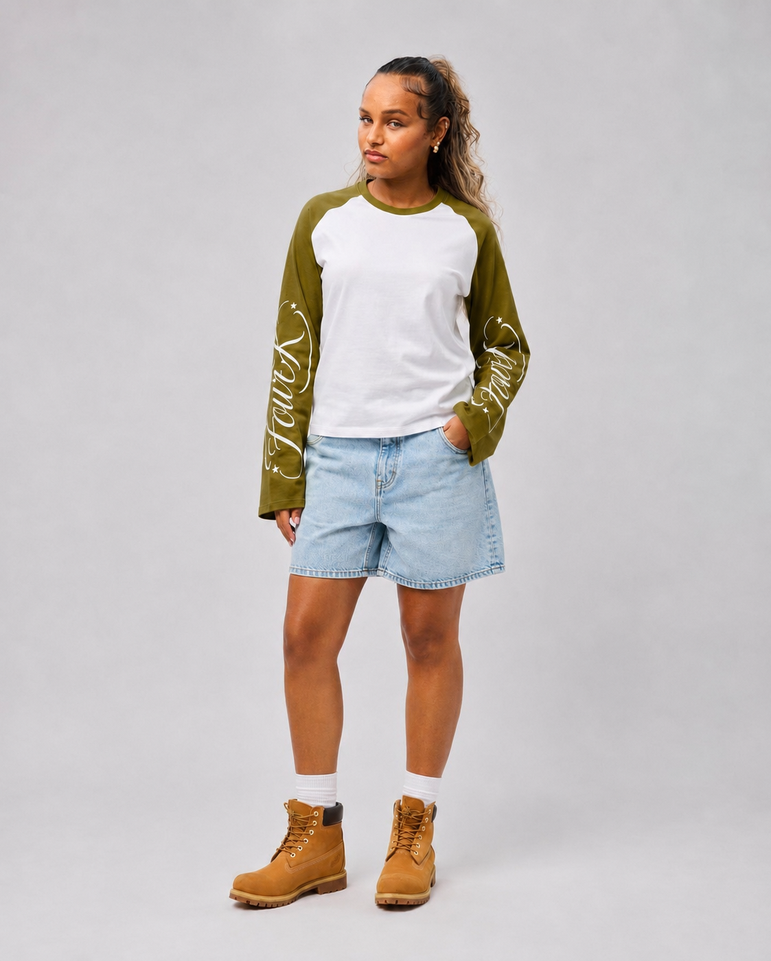 FourK Signature Cropped Longsleeve