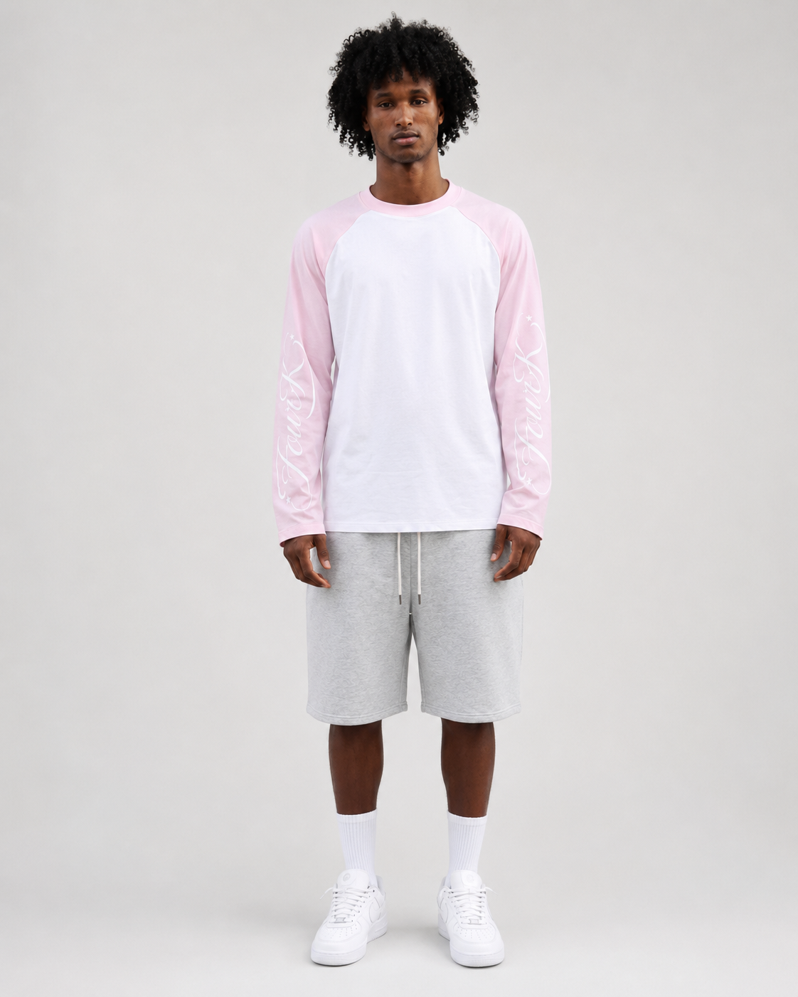 FourK Signature Cropped Longsleeve – Pink