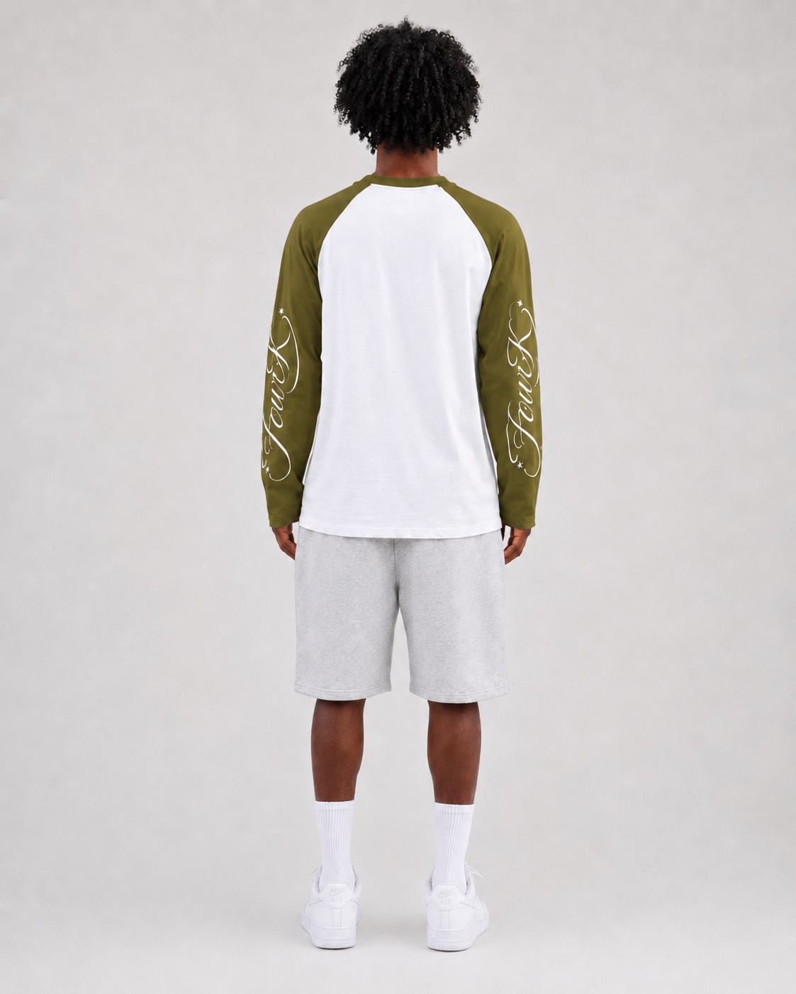 FourK Signature Cropped Longsleeve – Olive Green